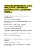 LSU ACCT 3222 WILEY TEST 1 2026 ACTUAL&NewLine;EXAM QANDA 164 QUESTIONS WITH&NewLine;COMPLETE SOLUTIONS EXPERT REVIEW&NewLine;GRADED A&plus;&NewLine;