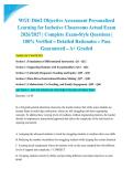 WGU D662 Objective Assessment Personalized Learning for Inclusive Classrooms Actual Exam 2026&sol;2027 &vert; Complete Exam-Style Questions &vert; 100&percnt; Verified &ndash; Detailed Rationales &ndash; Pass Guaranteed &ndash; A&plus; Graded&NewLine;&NewLine;
