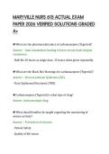 MARYVILLE NURS 615 ACTUAL EXAM&NewLine;PAPER 2026 VERIFIED SOLUTIONS GRADED&NewLine;A&plus;
