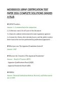 MCKISSOCK USPAP CERTIFICATION TEST&NewLine;PAPER 2026 COMPLETE SOLUTIONS GRADED&NewLine;A PLUS&NewLine;