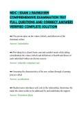 MDC 1 EXAM 2 RASMUSSEN&NewLine;COMPREHENSIVE EXAMINATION TEST&NewLine;FULL QUESTIONS AND CORRECT ANSWERS&NewLine;VERIFIED COMPLETE SOLUTION&NewLine;