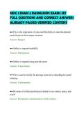 MDC 1 EXAM 2 RASMUSSEN EXAMS SET&NewLine;FULL QUESTIONS AND CORRECT ANSWERS&NewLine;ALREADY PASSED VERIFIED CONTENT&NewLine;