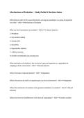 Mechanisms of Evolution &ndash; Study Guide & Revision Notes