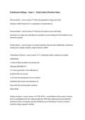 Evolutionary Biology &ndash; Exam 1 &ndash; Study Guide & Revision Notes