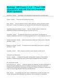 Biology 189 Exam 1&comma;3&comma;4 &ndash; Final CSN Questions and All Correct Answers 2026 Updated&period;&NewLine;&NewLine;