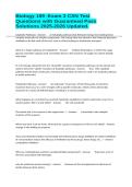 Biology 189 -Exam 3 CSN Test Questions with Guaranteed Pass Solutions 2025-2026 Updated&period;