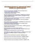 WOCN WOUND EXAM WITH ALL QUESTIONS AND CORRECT ANSWERS 100&percnt; VERIFIED 2026-2027&excl;&excl;