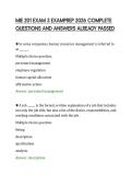 MIE 201 EXAM 3 EXAMPREP 2026 COMPLETE&NewLine;QUESTIONS AND ANSWERS ALREADY PASSED&NewLine;