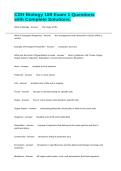 CSN Biology 189 Exam 1 Questions with Complete Solutions&period;