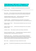 CSN Biology 189 Unit 1 Chapters 1-5 Questions and All Correct Answers&period;