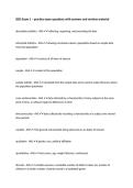 ISDS Exam 1 &ndash; practice exam questions with answers and revision material
