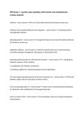 ISDS Exam 3 &ndash; practice exam questions with answers and comprehensive revision material