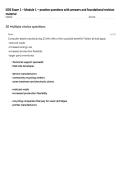 ISDS Exam 1 &ndash; Module 1 &ndash; practice questions with answers and foundational revision material