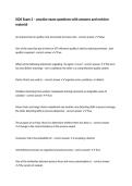 ISDS Exam 2 &ndash; practice exam questions with answers and revision material