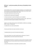 ISDS Exam 1 &ndash; practice exam questions with answers and foundational revision material