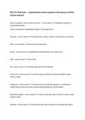 ISDS 351 Final Exam &ndash; comprehensive practice questions with answers and final revision material