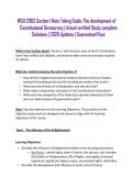 WGU C963 Section 1 Note Taking Guide&colon; The development of Constitutional Democracy &vert; Actual verified Study complete Solutions &vert; 2026 Updates &vert; Guaranteed Pass
