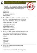 WGU C207 Data Driven Decision Making Quizzes Question and answers correctly solved 2025&sol;2026