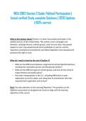 WGU C963 Section 3 Guide&colon; Political Participation &vert; Actual verified Study complete Solutions &vert; 2026 Updates &vert; 100&percnt; correct