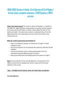 WGU C963 Section 4 Guide&colon; Civil Liberties & Civil Rights &vert; Actual study complete solutions &vert; 2026 Updates &vert; 100&percnt; correct