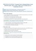 NR574&sol; NR 574 FINAL EXAM Week 7 &lpar;Latest 2026&sol;2027 Update&rpar; &vert; Complete Exam Questions with Verified Answers and Detailed Rationales &vert; Traumatic Chest & Abdominal Injuries &vert; A&plus; Graded &vert; Chamberlain University&NewLine;&NewLine;