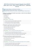 NR574&sol; NR 574 FINAL EXAM Week 8 &lpar;Latest 2026&sol;2027 Update&rpar; &vert; Complete Exam Questions with Verified Answers and Detailed Rationales &vert; Traumatic Orthopedics - Compartment Syndrome&comma; Fractures&comma; Dislocations &vert; A&plus; Graded &vert; Chamberlain University&NewLine;&NewLine;