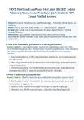 NR572&sol; NR 572 Mid-Term Exam Weeks 1-4 &lpar;Latest 2026&sol;2027 Update&rpar; &vert; Complete Exam Questions with Verified Answers and Detailed Rationales &vert; Advanced Acute Care Management - Respiratory&comma; Shock&comma; Neurology&comma; Toxicology &vert; A&plus; Graded &vert; Chamberlain University&NewLine;&NewLine;
