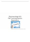 NUR 615 Module 3 Respiratory Disorders Study Guide &vert; Questions and Answers &vert; 2026 Update with complete solutions&period;