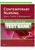 Test Bank Contemporary Nursing Issues Trends and Management 7th Edition Cherry Jacob ISBN 9780323757270 Complete Chapters Questions and Verified Answers A&plus;&NewLine;