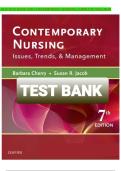 Test Bank Contemporary Nursing Issues Trends and Management 7th Edition Cherry Jacob ISBN 9780323757270 Complete Chapters Questions and Verified Answers A&plus;&NewLine;