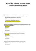 BIOS252 Exam 1 Questions And Correct Answers Complete Solutions Latest Updated 
