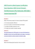 IADC Permit to Work System Certification &NewLine;Exam Questions With Correct Answers &NewLine;&lpar;Verified Answers&rpar; Plus Rationales 2026 Q&A &vert; &NewLine;Instant Download Pdf 