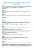 CDC Infection Preventionist Post-Test Questions and Answers Latest
