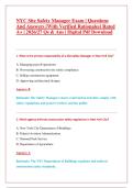NYC Site Safety Manager Exam &vert; Questions &NewLine;And Answers &lbrack;With Verified Rationales&rsqb; Rated &NewLine;A&plus; &vert; 2026&sol;27 Qs & Ans &vert; Digital Pdf Download