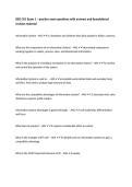 ISDS 351 Exam 1 &ndash; practice exam questions with answers and foundational revision material