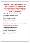 ASU ECON 211 FINAL EXAM 2026 &ndash; 200 REAL QUESTIONS & VERIFIED ANSWERS &vert; MACROECONOMICS COMPLETE TEST BANK &lpar;GRADED A&plus;&rpar;&NewLine;&NewLine;