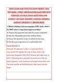 CPSGT EXAM 2026 &ndash; 200 REAL QUESTIONS & VERIFIED ANSWERS &vert; CERTIFIED POLYSOMNOGRAPHIC TECHNICIAN TEST BANK &lpar;GRADED A&plus;&rpar;&NewLine;&NewLine;