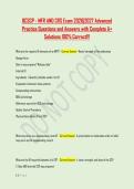 BCSCP - MFR AND CRS Exam 2026&vert;2027 Advanced &NewLine;Practice Questions and Answers with Complete A&plus; &NewLine;Solutions 100&percnt; Correct&excl;&excl;&excl; 