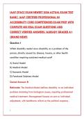 IAAP CPACC EXAM 2026 &ndash; 400 REAL QUESTIONS & CORRECT ANSWERS &vert; CERTIFIED PROFESSIONAL IN ACCESSIBILITY CORE COMPETENCIES PREP&NewLine;&NewLine;