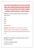 NAS 2 FINAL EXAM 2026 &ndash; 400 REAL QUESTIONS & CORRECT ANSWERS &vert; SPINAL ANATOMY & PATHOLOGY TEST BANK&NewLine;&NewLine;