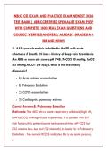 NBRC CSE EXAM 2026 &ndash; 200&plus; REAL CLINICAL SIMULATION QUESTIONS & CORRECT ANSWERS &vert; RESPIRATORY THERAPY BOARD EXAM TEST BANK&NewLine;&NewLine;