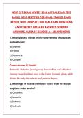 NCSF CPT EXAM 2026 &ndash; 200&plus; REAL QUESTIONS & CORRECT ANSWERS &vert; CERTIFIED PERSONAL TRAINER TEST BANK&NewLine;&NewLine;
