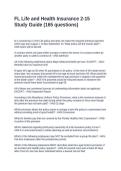 FL Life and Health Insurance 2-15 Study Guide &lpar;165 questions&rpar;