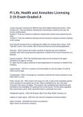 Fl Life&comma; Health and Annuities Licensing 2-15 Exam-Graded A