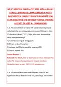 NR 571 MIDTERM EXAM 2026 &ndash; 200&plus; REAL QUESTIONS & CORRECT ANSWERS &vert; ACUTE CARE NURSE PRACTITIONER TEST BANK&NewLine;&NewLine;