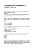 Florida 2-20 Exam Questions with Verified Solutions