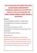 NSG 310 FINAL EXAM 2026 &ndash; 550&plus; REAL QUESTIONS & CORRECT ANSWERS &vert; INTRODUCTION TO PROFESSIONAL NURSING TEST BANK&NewLine;&NewLine;