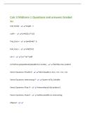 Calc 3 Midterm 1 Questions and answers Graded&NewLine;A&plus;