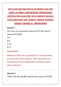 PCIP EXAM 2026 &ndash; 500&plus; REAL QUESTIONS & CORRECT ANSWERS &vert; PAYMENT CARD INDUSTRY PROFESSIONAL CERTIFICATION TEST BANK&NewLine;&NewLine;