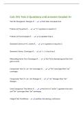 Calc 241 Test 2 Questions and answers Graded A&plus;
